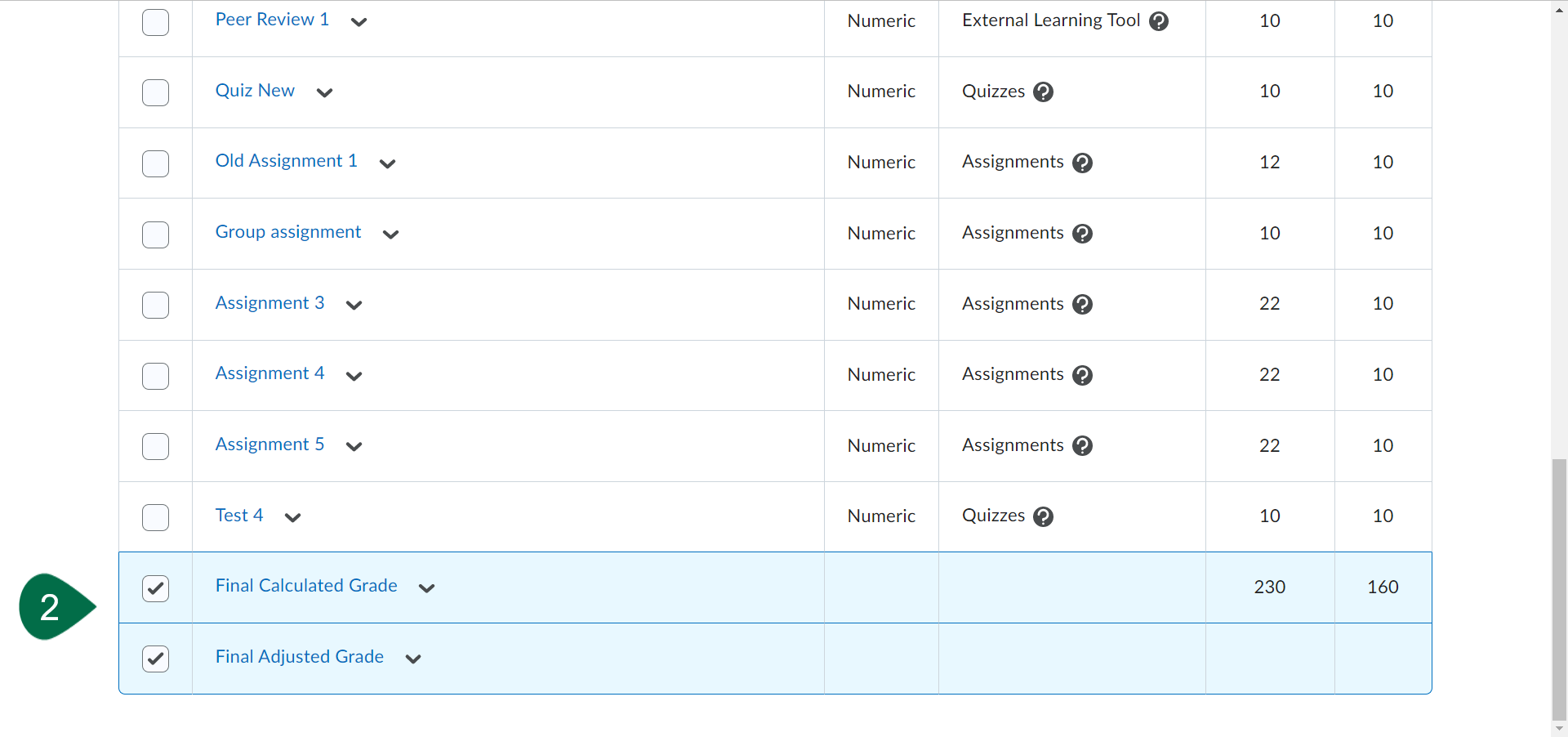 Hiding All Grades from the Students View