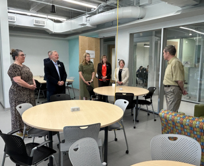 Presentations to CICan president Pari Johnston, who visited Algonquin College on June 5, 2024.