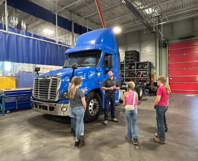 middle school girls attend automotive workshop 