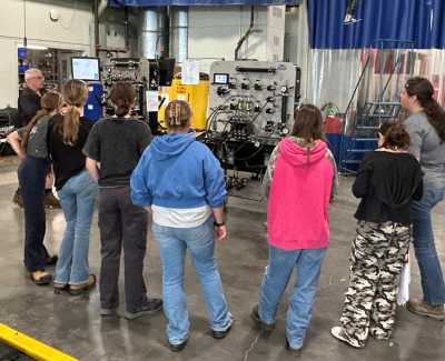 middle school girls attend automotive workshop 